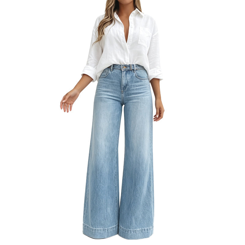 👖 L'ALLURE VINTAGE QUI CHANGE TOUT | Jean Wide Leg Taille Haute -50 %