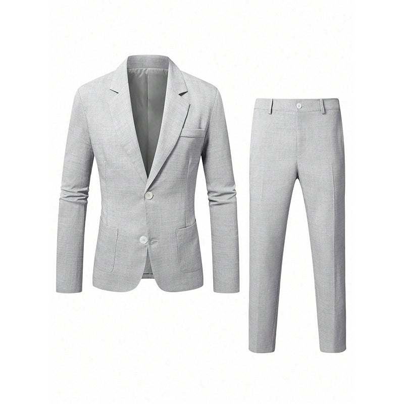 Costume 2 pièces ajusté pour homme