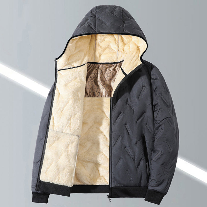 Veste à capuche épaisse d'hiver pour homme