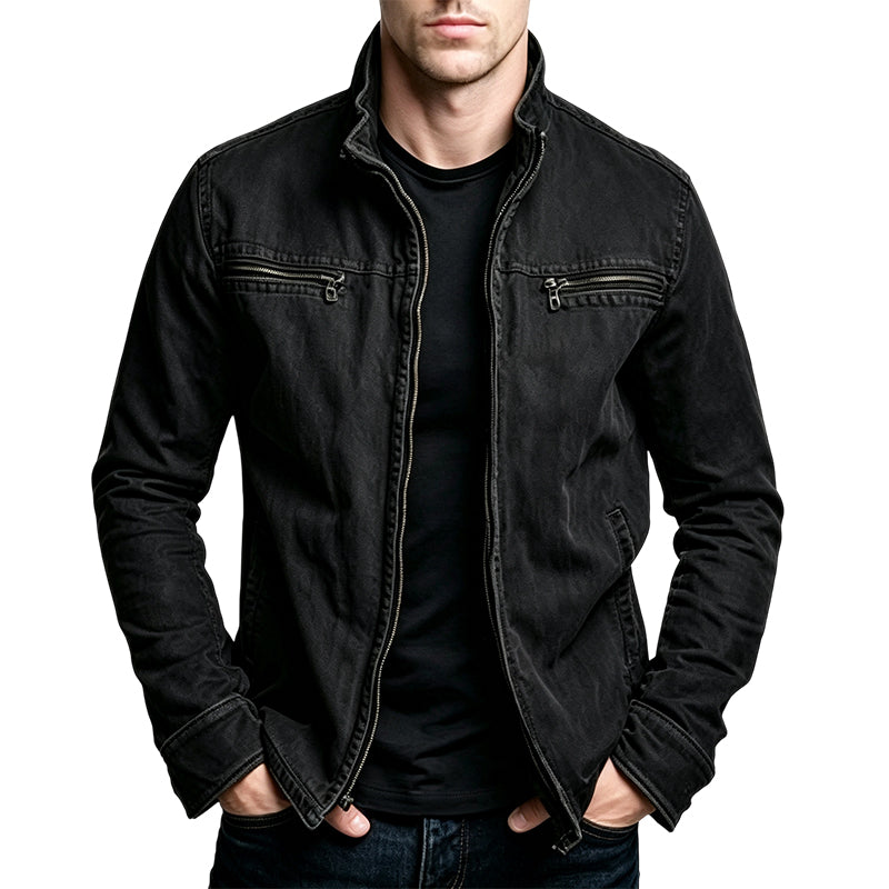Veste cargo décontractée ajustée pour homme