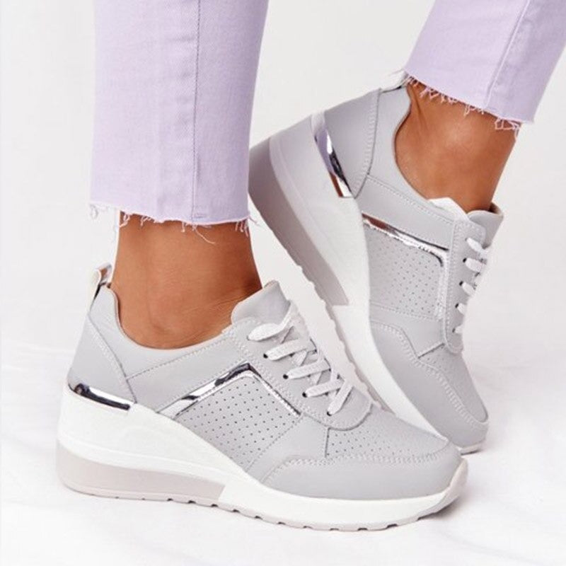 Chaussures orthopédiques à semelle épaisse pour femmes