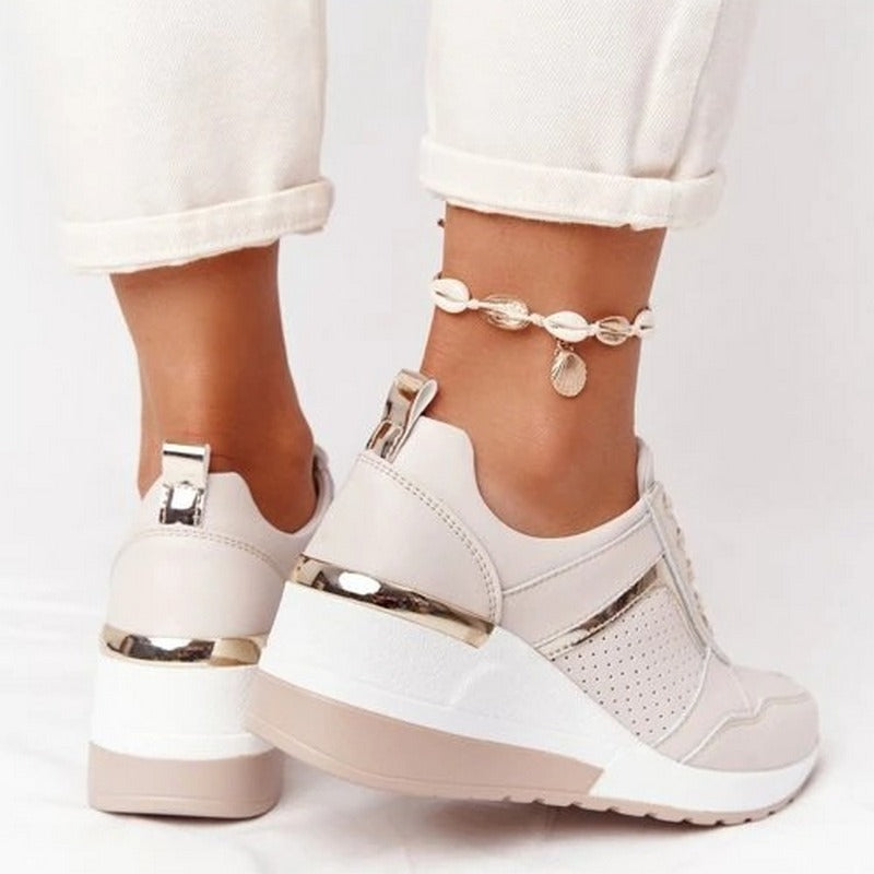 Chaussures orthopédiques à semelle épaisse pour femmes