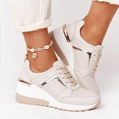 Chaussures orthopédiques à semelle épaisse pour femmes