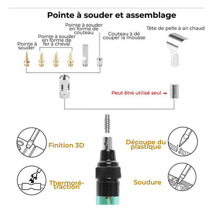 🥳Réduction de 50 %🔥Fer à souder portable 4 en 1 à gaz🔥