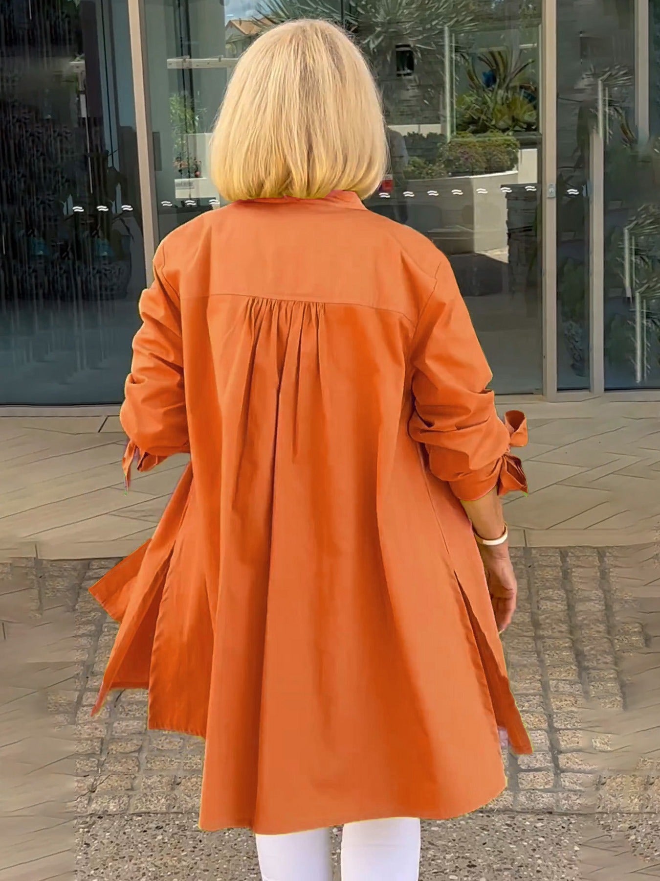 ✨Nouveaux arrivages✨Vestes longues en coton de couleur unie