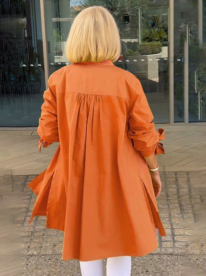 ✨Nouveaux arrivages✨Vestes longues en coton de couleur unie