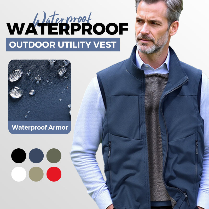 ⏳ Réduction de 50% pour une durée limitée💥Gilet utilitaire imperméable pour hommes