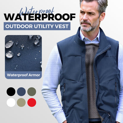 ⏳ Réduction de 50% pour une durée limitée💥Gilet utilitaire imperméable pour hommes