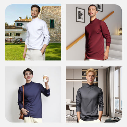 🔥Neuer Verkaufsschlager🔥Herren-Baselayer-Shirt aus merzerisierter Baumwolle und Stretch, warm und bequem【40% RABATT】