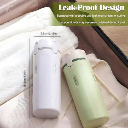 📢📢50 % de réduction ! Flacons distributeurs rechargeables 4 en 1 pour le voyage – Compact, étanche & ultra-pratique ✈️🧴