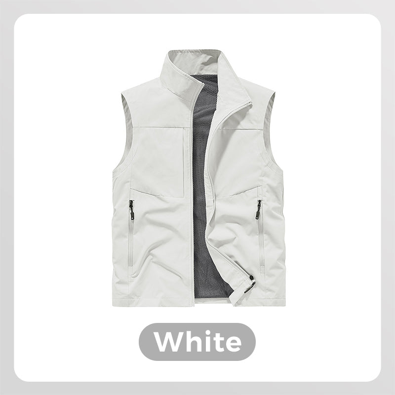 ⏳ Réduction de 50% pour une durée limitée💥Gilet utilitaire imperméable pour hommes