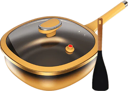 🍳🔥Livraison gratuite🔥 Casserole Anti-Adhésive en Alliage de Titane 12 Pouces - Cuisson Saine sans Produits Chimiques, Poignées Froides et Lavable au Lave-Vaisselle 🔥📦