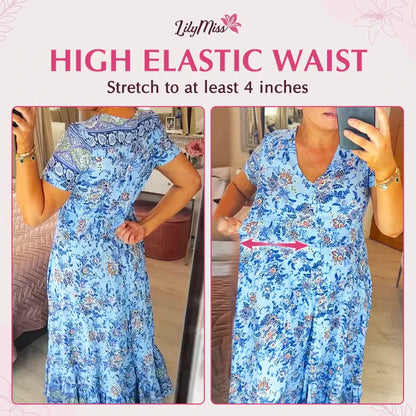 👗 50% DE RÉDUCTION ! 💃 Robe Longue à Col en V Imprimée – Coupe Élégante, Tissu Confortable & Style Polyvalent ✨