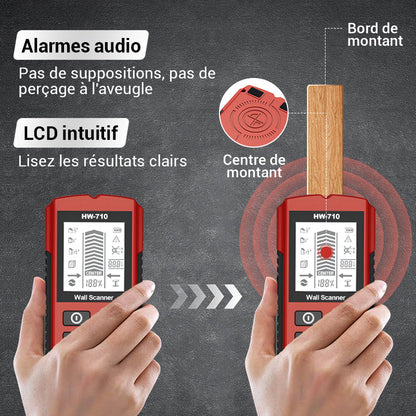 📢📢50 % de réduction !!!⏰Détecteur mural portable multifonction