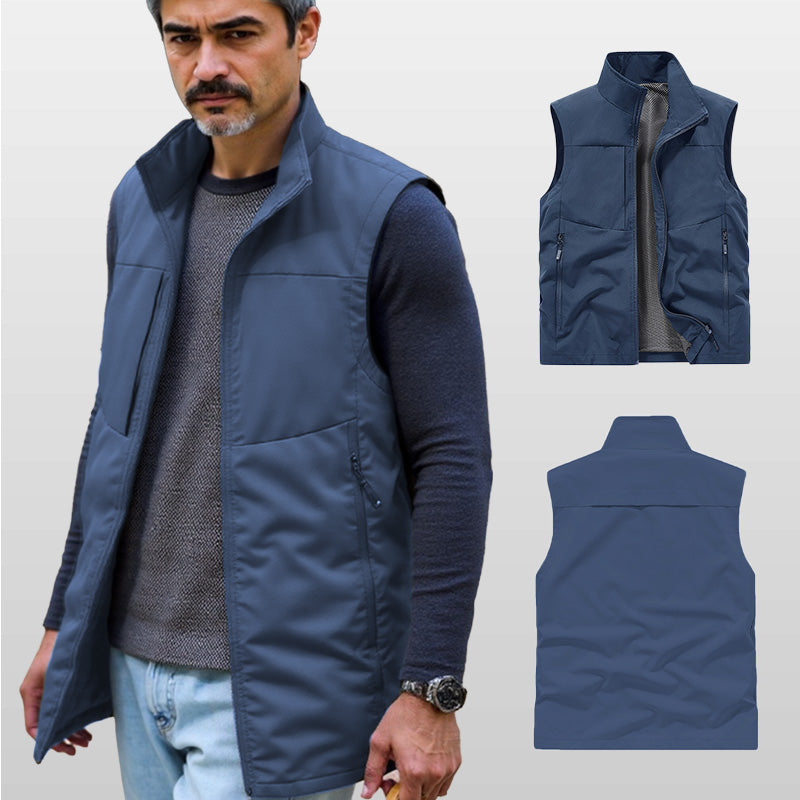 ⏳ Réduction de 50% pour une durée limitée💥Gilet utilitaire imperméable pour hommes