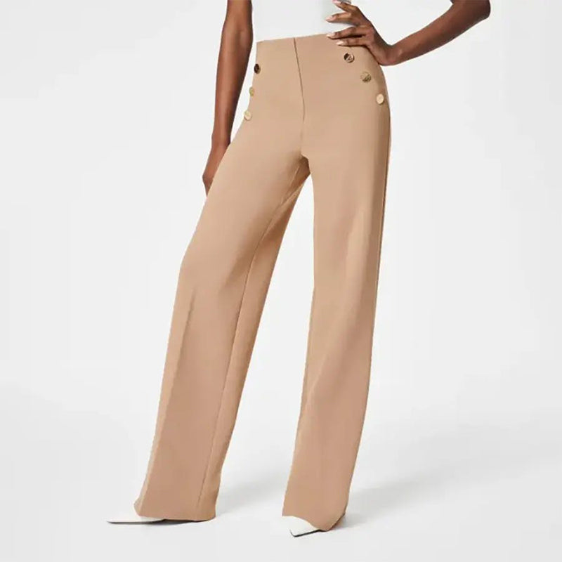 ✨⏳ Nouveautés 2026 — 58 % de réduction pour une durée limitée ⏰ Pantalon large taille haute ultra-extensible pour femmes grandes tailles 👖