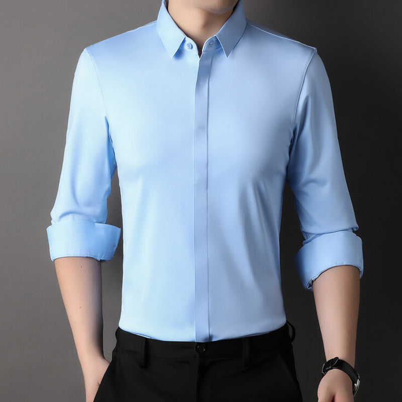 Chemise Habillée Extensible Infroissable pour Hommes🔥【Aucun repassage requis】🔥