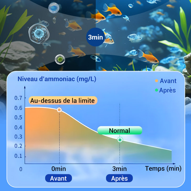 📍Série pour Aquarium🥰Comprimé Puissant de Purification de l'Eau pour Aquarium