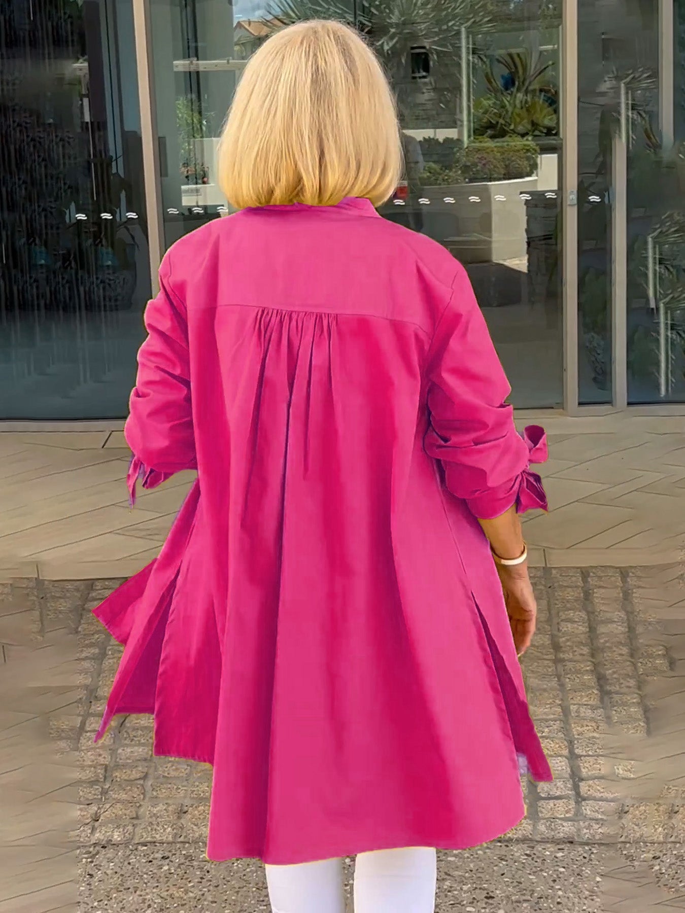 ✨Nouveaux arrivages✨Vestes longues en coton de couleur unie