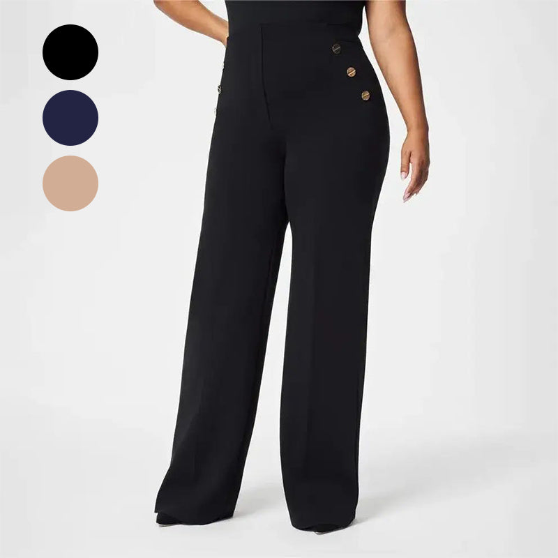 ✨⏳ Nouveautés 2026 — 58 % de réduction pour une durée limitée ⏰ Pantalon large taille haute ultra-extensible pour femmes grandes tailles 👖