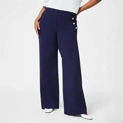 ✨⏳ Nouveautés 2026 — 58 % de réduction pour une durée limitée ⏰ Pantalon large taille haute ultra-extensible pour femmes grandes tailles 👖
