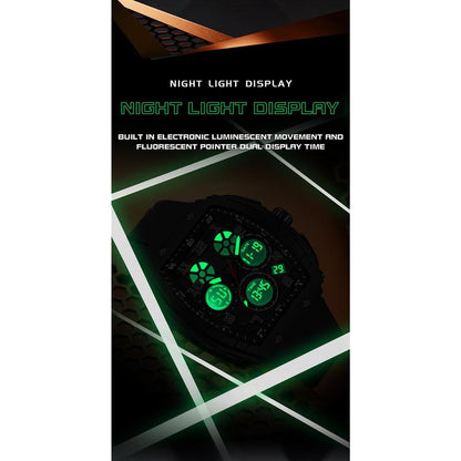 📢📢60 % de réduction !!! ✨ Conçu pour l’action – Montre sportive automatique lumineuse, résistante à l’eau et aux chocs