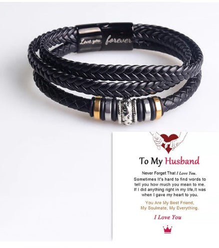 Je serai toujours avec toi - Bracelet double rangée