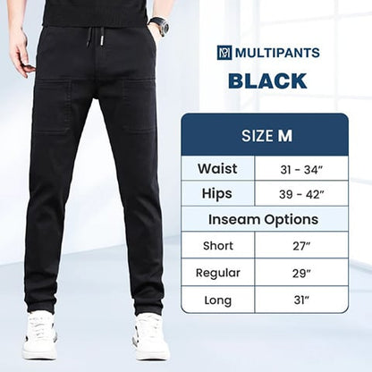 🔥 SOLDES 50 % DE RÉDUCTION 🥰Pantalon cargo haut, extensible et résistant, avec plusieurs poches