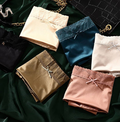 Culotte Gainante Sans Couture en Soie Glacée Satinée de Luxe