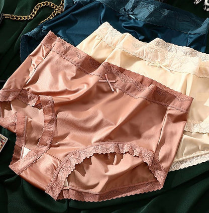 Culotte Gainante Sans Couture en Soie Glacée Satinée de Luxe