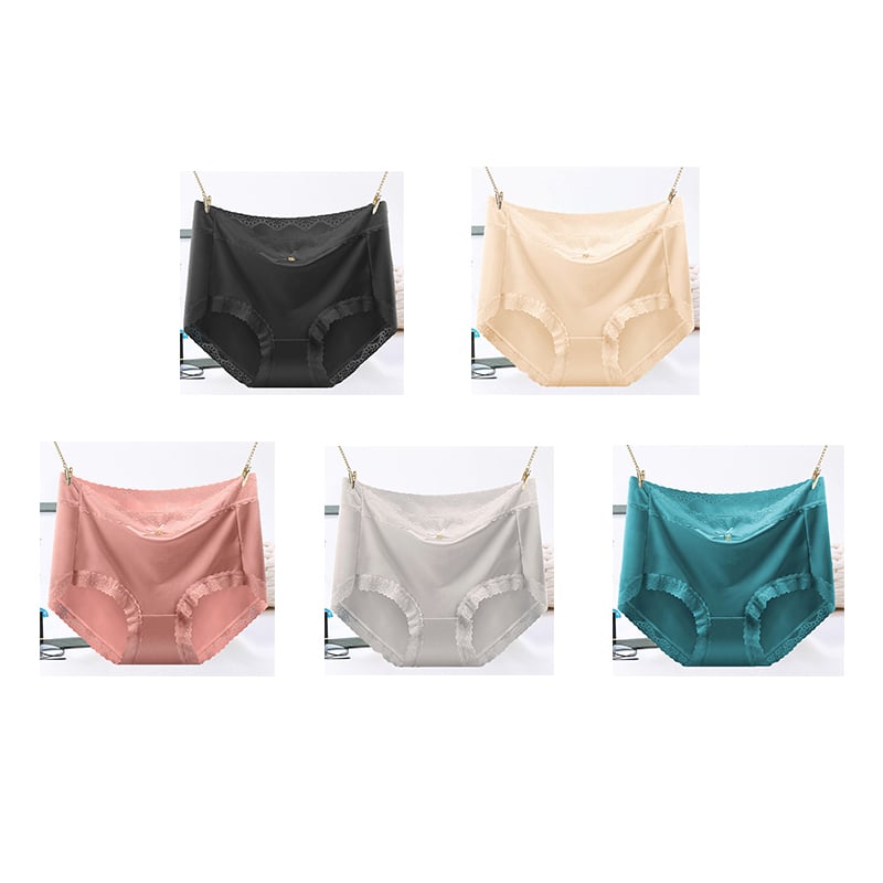 Culotte Gainante Sans Couture en Soie Glacée Satinée de Luxe