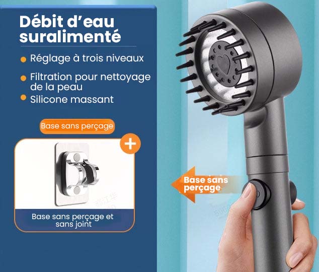 🏆🛁Ensemble de pommeau de douche multifonctionnel haute pression🫧
