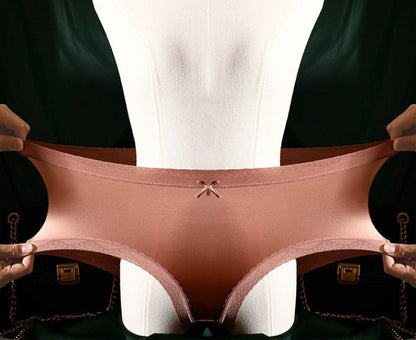 Culotte Gainante Sans Couture en Soie Glacée Satinée de Luxe