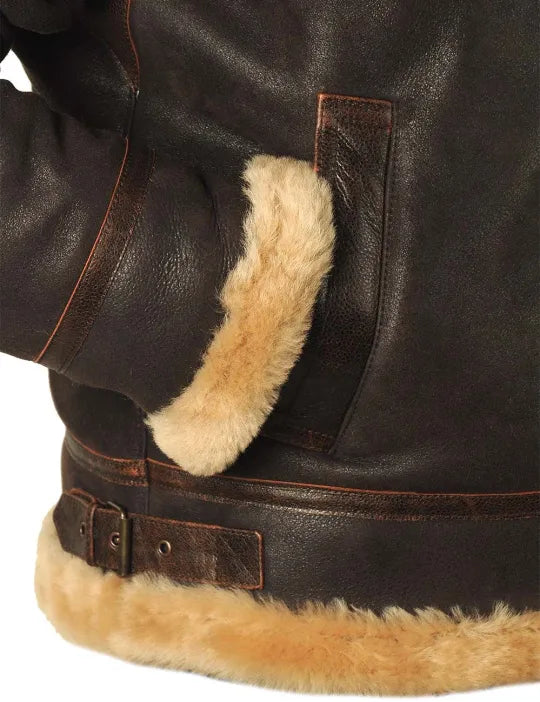 📢📢60 % de réduction !!! ✨VESTE BOMBER EN PEAU DE MOUTON