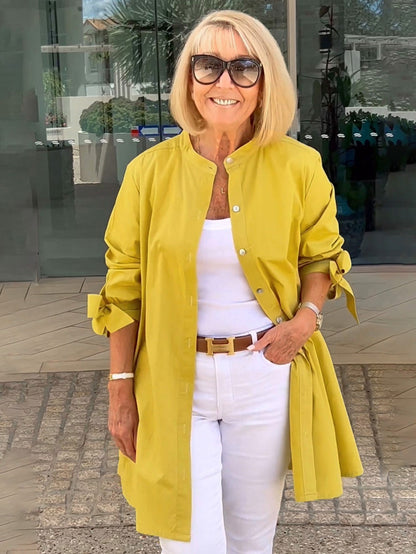 ✨Nouveaux arrivages✨Vestes longues en coton de couleur unie