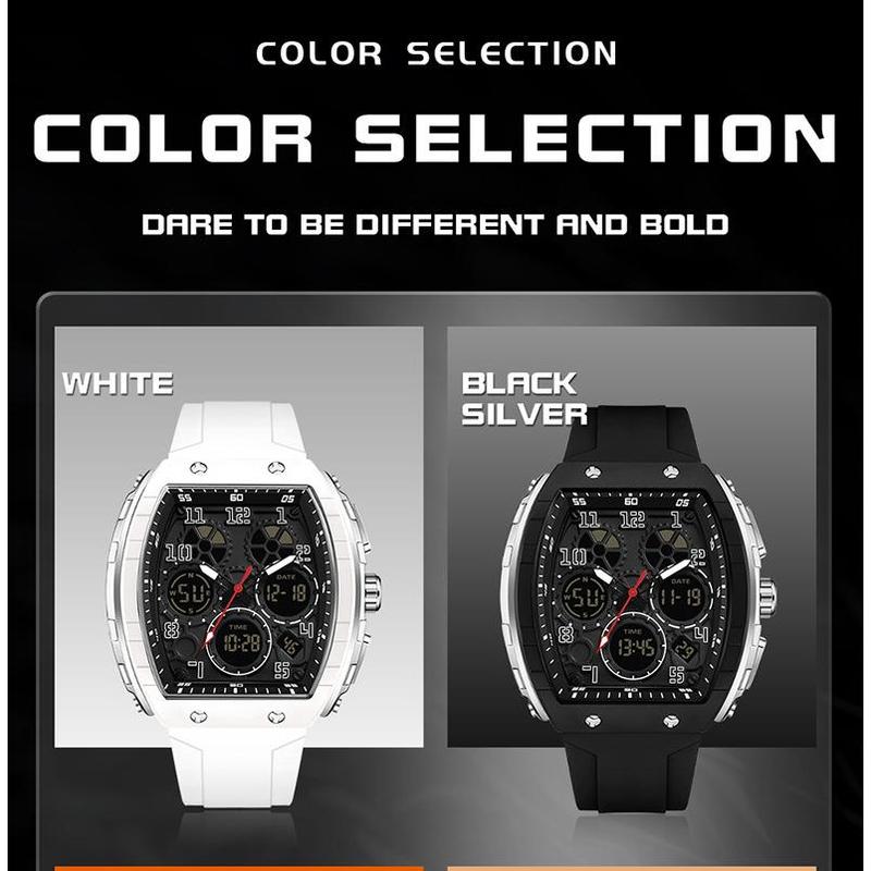 📢📢60 % de réduction !!! ✨ Conçu pour l’action – Montre sportive automatique lumineuse, résistante à l’eau et aux chocs