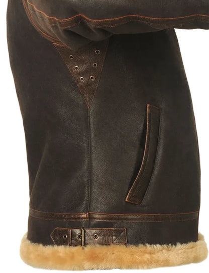 📢📢60 % de réduction !!! ✨VESTE BOMBER EN PEAU DE MOUTON