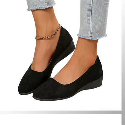 🔥Dernier jour 59% de réduction--Chaussures Élégantes et Légères à Talon Compensé Bas Antidérapant