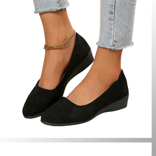 🔥Dernier jour 59% de réduction--Chaussures Élégantes et Légères à Talon Compensé Bas Antidérapant