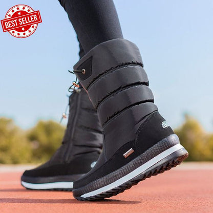 Botte de neige pour femmes, imperméable et antidérapante, en fausse fourrure, de première qualité