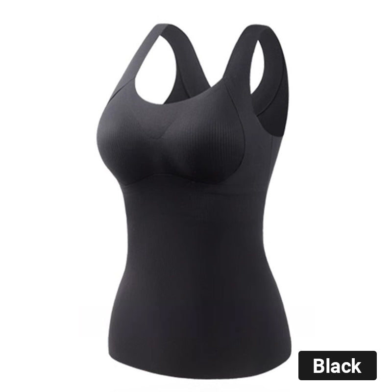 🎊Vente spéciale du Nouvel An🎊Débardeurs thermiques pour femmes avec soutien-gorge intégré
