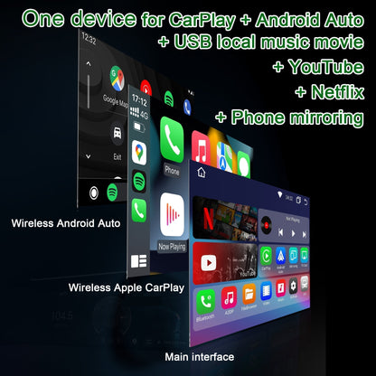 Drahtloses CarPlayAndroid Auto & YoutubeNetflix Adapter