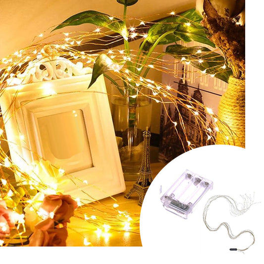 Solare batteriebetriebene Vine String Lichter