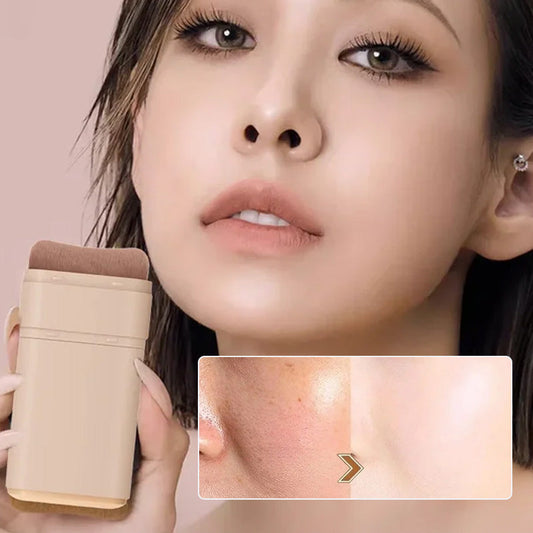 ✨️Vente flash✨️Bâton de Fond de Teint Mat Velouté avec Brosse Fine