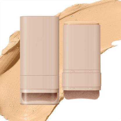 ✨️Vente flash✨️Bâton de Fond de Teint Mat Velouté avec Brosse Fine