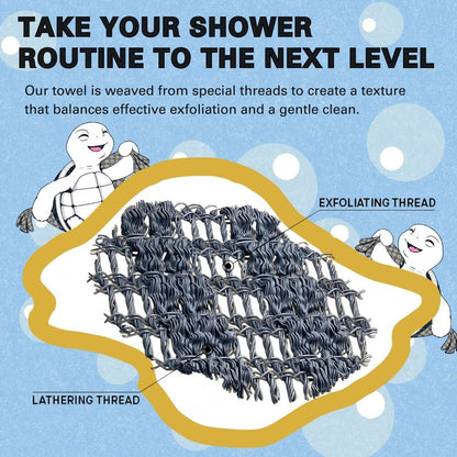 🔥Achetez-en 1 obtenez-en 1 gratuitement 🧼Serviette de douche exfoliante antibactérienne🚿
