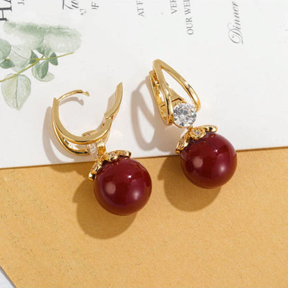 💎60% Réduction✨Boucles d'oreilles pendantes en perles étincelantes pour femmes