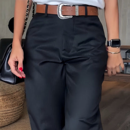 🔥Nouveau best-seller🔥Pantalon Tailleur Droit Décontracté Taille Haute pour Femmes