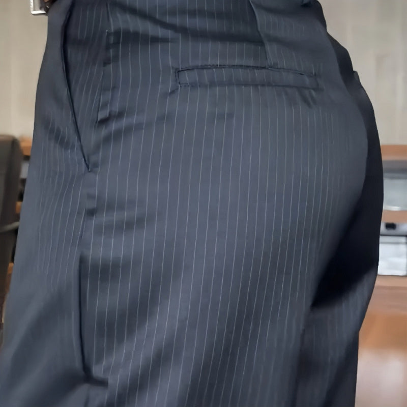 🔥Nouveau best-seller🔥Pantalon Tailleur Droit Décontracté Taille Haute pour Femmes