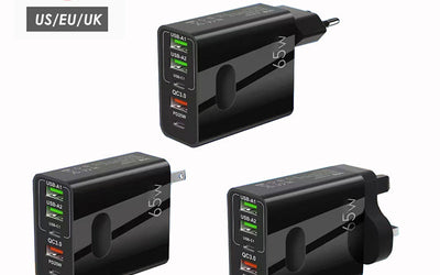 🎉VENTE DU DERNIER JOUR 60% DE RÉDUCTION🔥[Cadeau pratique] Chargeur rapide à ports multiples 65W & 120W